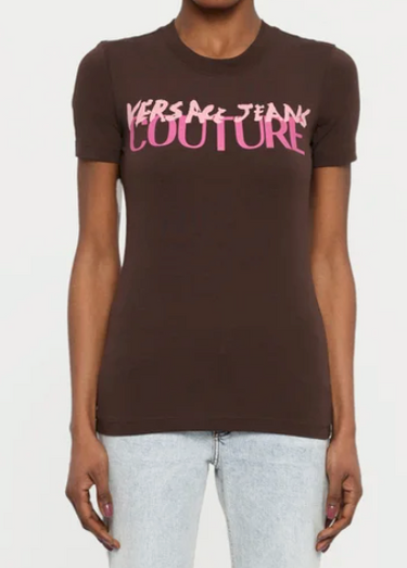 Playera Versace Jeans Couture para mujer Chocolate